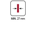 ESPECIFICACIONES - Grosor Min 27 mm SF